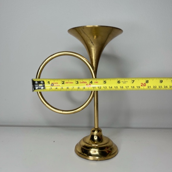 Antique Vintage Trumpet candle holder - Picture 8 of 8